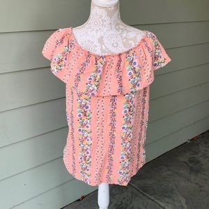 Flouncy Floral Top